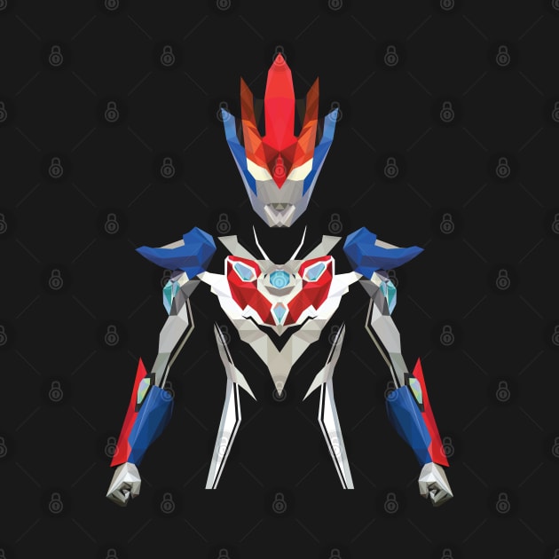 Ultraman Gruebe (Low Poly Art) by The Toku Verse