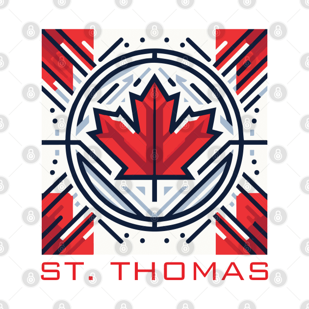 St Thomas Ontario Canada Flag by Heartsake