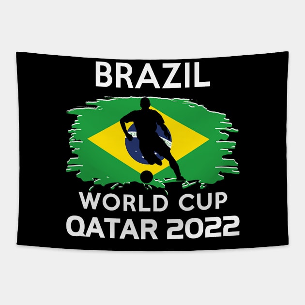 World Cup 2022 Brazil Team Tapestry by adik
