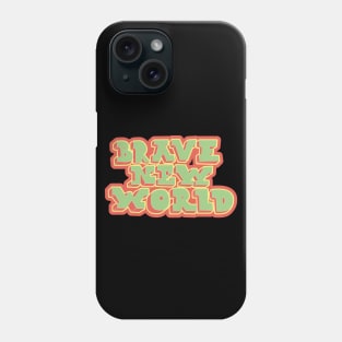 Brave New World - Huxley! Political and critical quotes. typography art. Phone Case