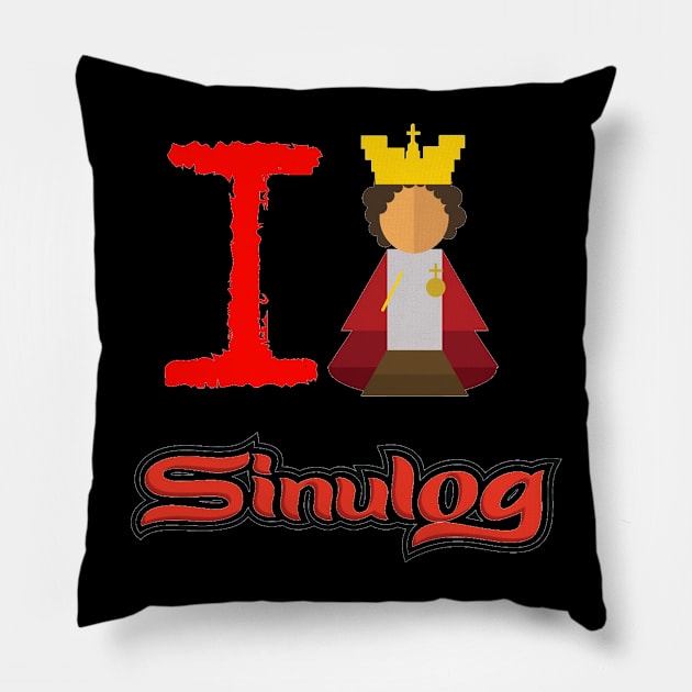 Sinulog 2019 Pit Senior | I Love Sinulog Pillow by fullstackdev