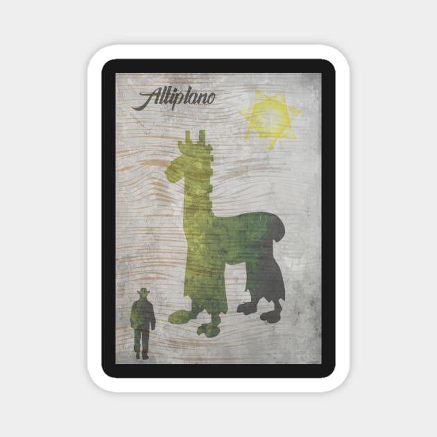 Altiplano - Board Games Design - Movie Poster Style - Board Game Art Magnet by MeepleDesign