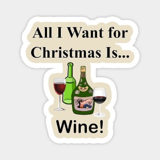 Christmas wine Magnet