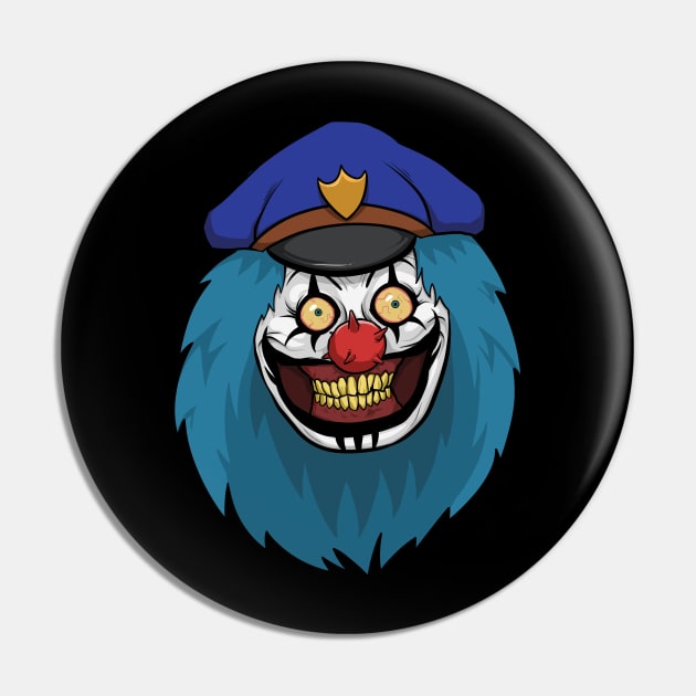 Dr. Rockzo, the Rock and Roll Clown Pin by ChurchOfRobot