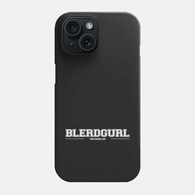 Blerdgurl Varsity White Type Phone Case by theblerdgurlshop