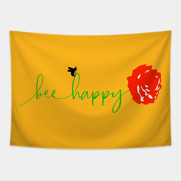 Bee Happy Tapestry by LordNeckbeard