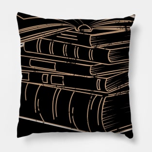 Books Get Lit Literate Book Reader Funny Gift Idea Pillow