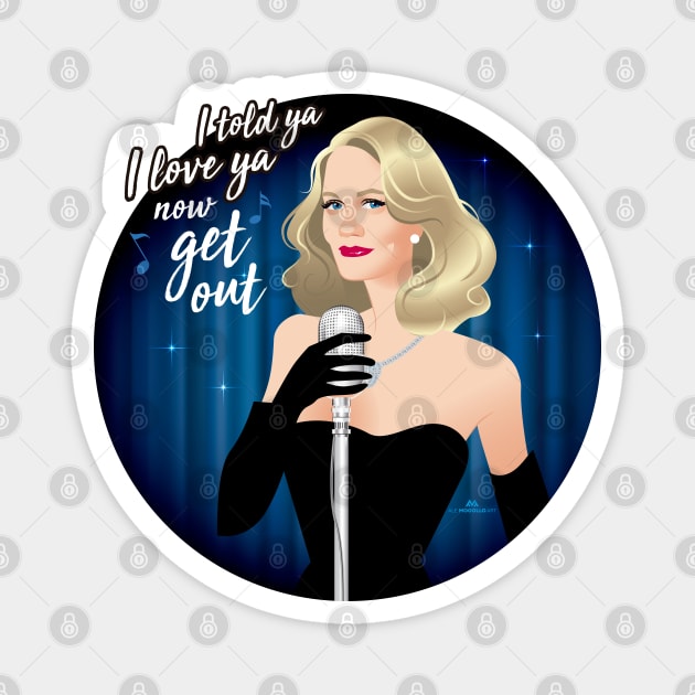 Cybill Shepherd Magnet by AlejandroMogolloArt