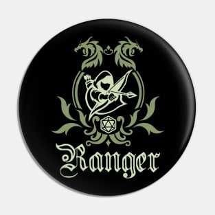 D&D Ranger Simple Class Emblem Pin