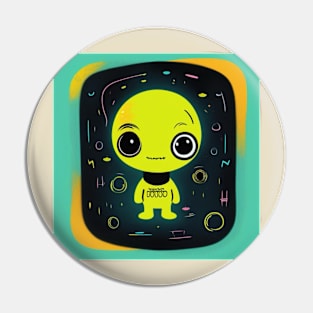 Alien Baby Babies Pin