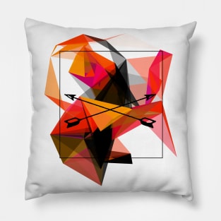 Abstract geometric collage Pillow