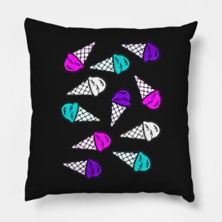 Colorful Ice Cream Pack and Pattern Pillow