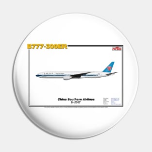 Boeing B777-300ER - China Southern Airlines (Art Print) Pin