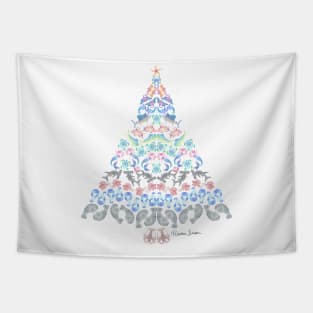 Marine Creatures Christmas Tree Tapestry