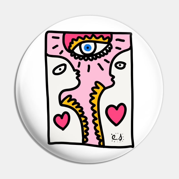 Pink Love Universal Graffiti Love Pin by signorino