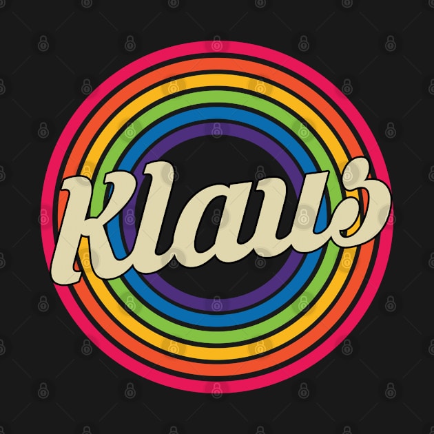 Klaus - Retro Rainbow Style by MaydenArt