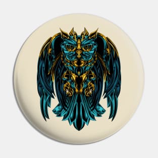 Owl robotic artwork Pin