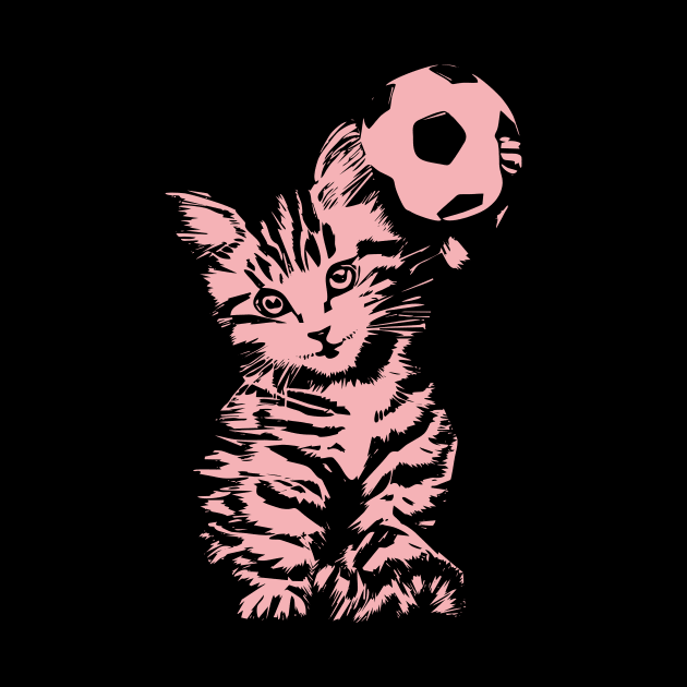 Kitten with a ball by aceofspace