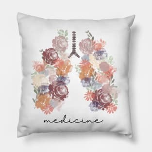 Medicine Artwork/Lungs/anatomy/breathe/doctor Pillow