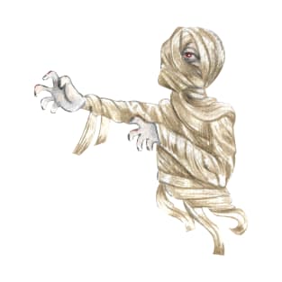 Mummy drawing for halloween T-Shirt