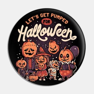 Pumped for Halloween - Cute Pumpkin Gift Pin