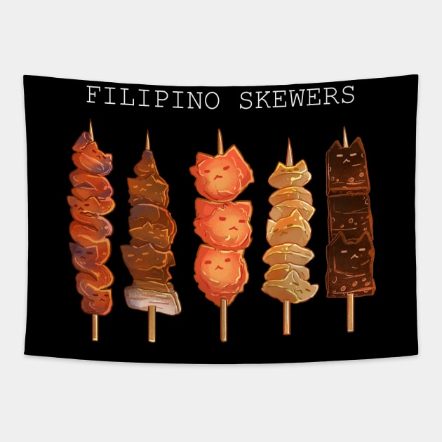 Filipino Skewers Tapestry by Merrilisle