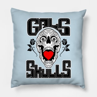 Sugar Skulls Tattoo Art for Women Girls Women Feminist Skull Meme Pillow