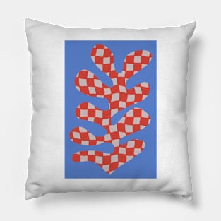 Matisse Inspired - checkerboard cut out 1 Pillow