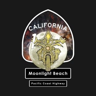 Moonlight Beach, Encinitas California Motorcycle Rider T-Shirt