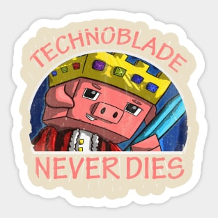 Technoblade Merch Techno Blade Logo Sticker for Sale by SamibShop