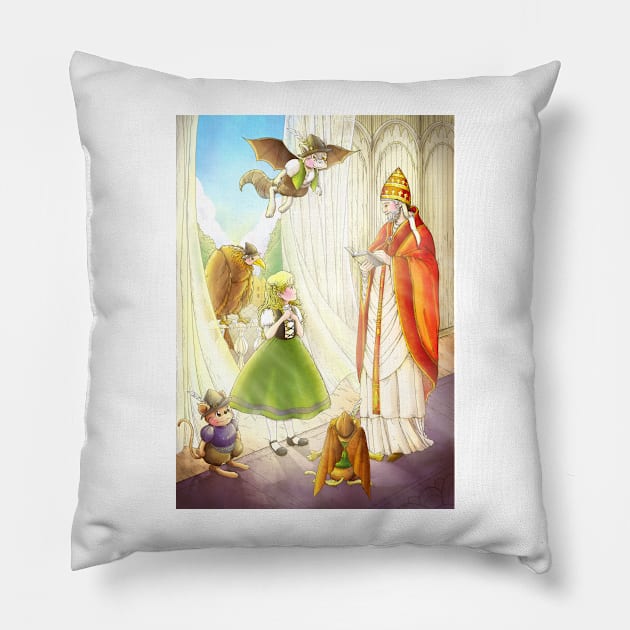 Tammy And Pope Innocent Pillow by reynoldjay