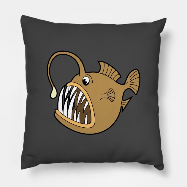 Anglerfish Pillow by AndysocialIndustries