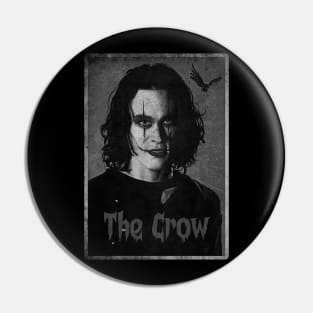 The Crow Vintage Potrait Pin