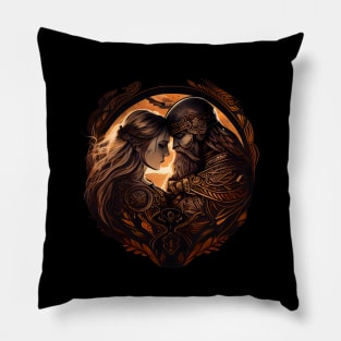 United power: The Viking love couple Pillow