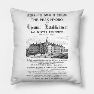 The Peak Hydro and Thermal Establishment - Health Retreat and Spa - 1891 Vintage Advert Pillow