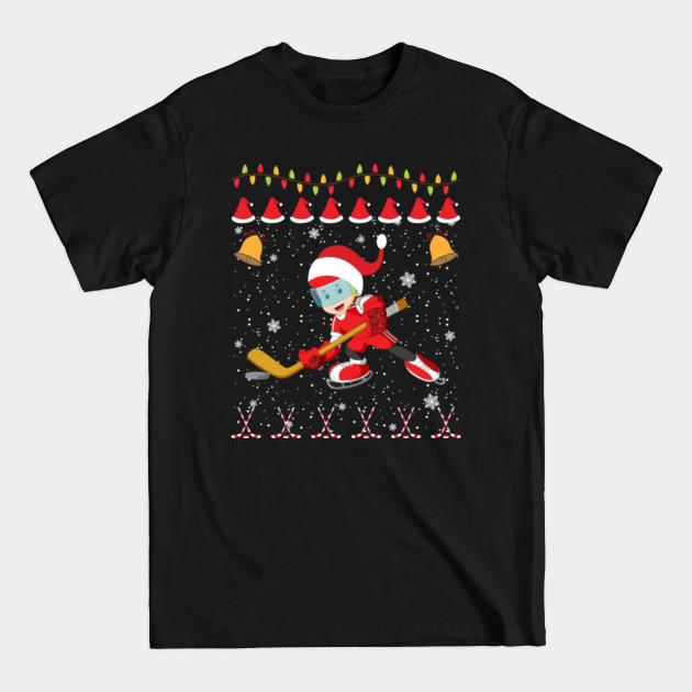 Ice Hockey Funny Christmas Ornament Boys kids Xmas Gift - Ice Hockey Christmas - T-Shirt Ice Hockey Funny Christmas Ornament Boys kids Xmas Gift - Ice Hockey Christmas - T-Shirt