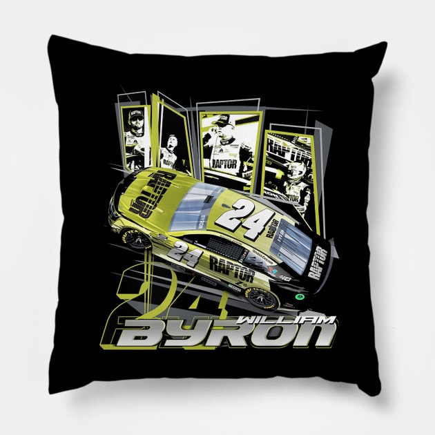 William Byron Black Car Pillow by ganisfarhan