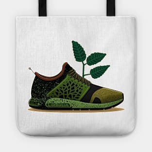 Step into Sustainability with the Green Running Sneaker Tote