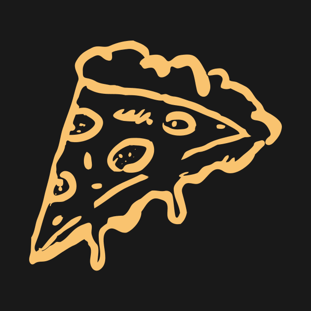 Dripping Cheese Pizza Icon by InkyArt