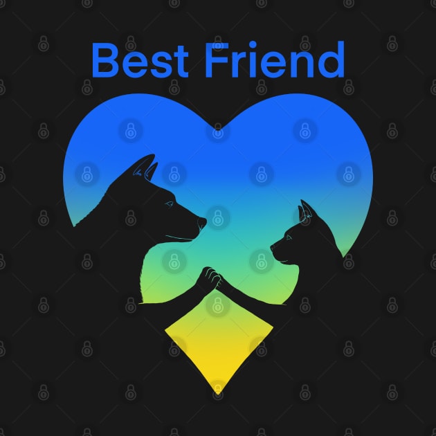 Dog and cat best friend love by Artardishop