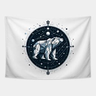 Galactic Ursus: Space Bear Constellation Tapestry