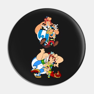 Asterix Obelix Idefix Cartoon Funny 4 Pin