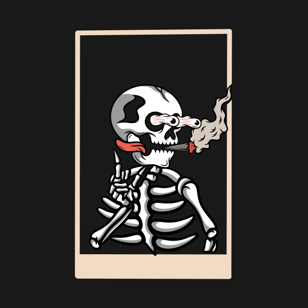 Smoking skull by gggraphicdesignnn