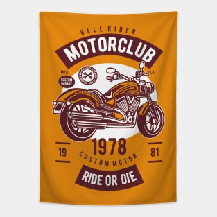 Hell Rider – Retro Ride or Die Vibes Tapestry