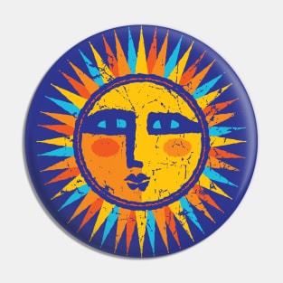 Bright Happy Sunburst Pin