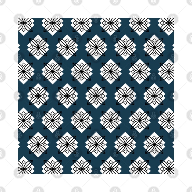 Pretty navy blue and black minimalist pattern by SamridhiVerma18