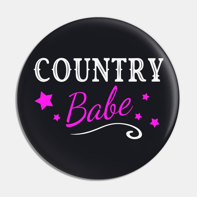 Country Babe Girl Woman Pin by Foxxy Merch