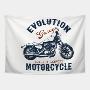 MOTORCYCLE EVOLUTION GARAGE Tapestry