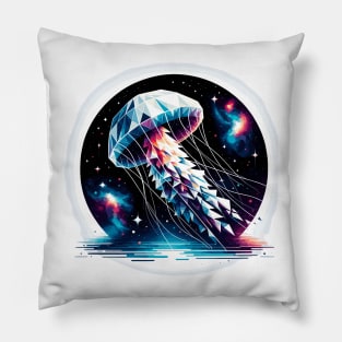 Cosmic Drifters: Interstellar Jellyfish Pillow