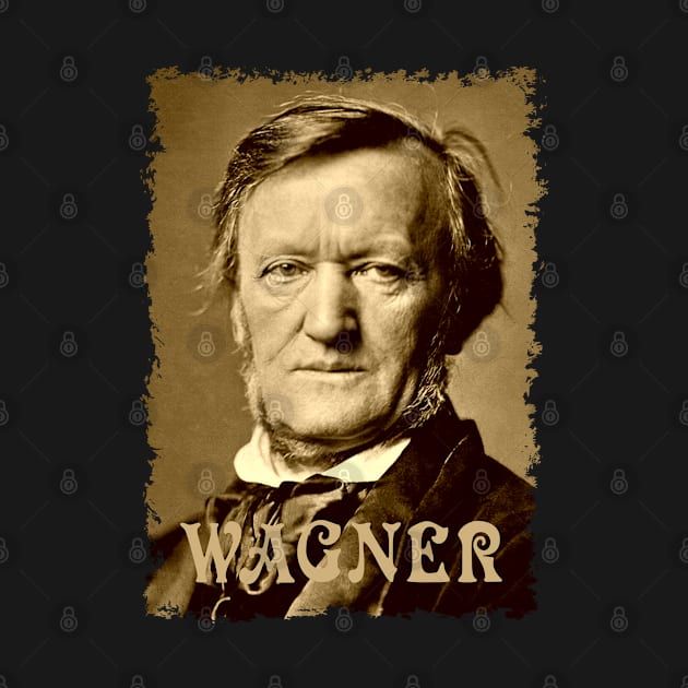 Wilhelm Richard Wagner - Vintage Design - Old Gold - STB by Chokullov Art Studio